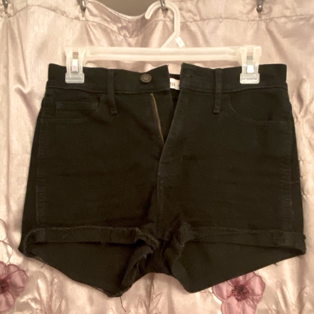 Black high waisted hollister shorts